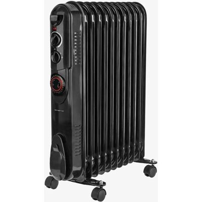 Emerio Öljyelement - Schwarz - Tragbar, Verstellbarer Thermostat - Ölheizung - 58cm Emerio Öljyelement - Schwarz - Tragbar, Verstellbarer Thermostat - Ölheizung - 58cm