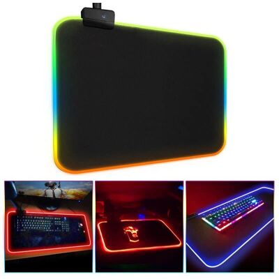 Ei nimiä peli-matto - RGB LED - 30x25cm - Musta Ei nimiä peli-matto - RGB LED - 30x25cm - Musta