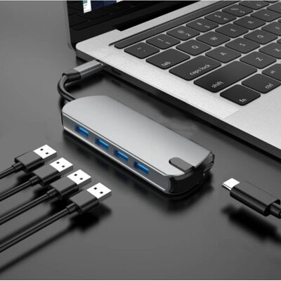 USB-C / Thunderbolt 3 to USB 3.0 Hub - 5 Portit USB-C / Thunderbolt 3 to USB 3.0 Hub - 5 Portit