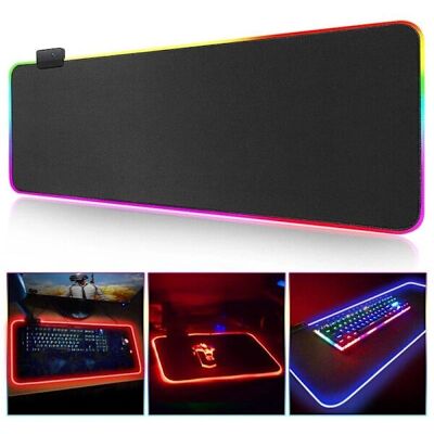 No name Gaming Mousepad - RGB LED - 80x30cm - Sort - Gaming Mousepad No name Gaming Mousepad - RGB LED - 80x30cm - Sort - Gaming Mousepad