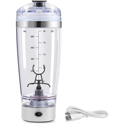 Yleinen proteiinishakeri - 500 ml - Sähköinen, Kannettava, Paristokäyttöinen Yleinen proteiinishakeri - 500 ml - Sähköinen, Kannettava, Paristokäyttöinen