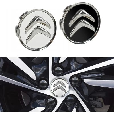 Citroën 60mm Sølv Hjulcenter Cap - Biltilbehør Citroën 60mm Sølv Hjulcenter Cap - Biltilbehør