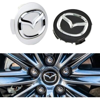 Mazda - 57mm - 4-pack - Sølv - Center cap Mazda - 57mm - 4-pack - Sølv - Center cap