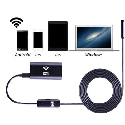 Tech Of Sweden Malli USB-endoskooppi - Tarkastuskamera - Langaton HD 720P - Vesitiivis IP67 Tech Of Sweden Malli USB-endoskooppi - Tarkastuskamera - Langaton HD 720P - Vesitiivis IP67