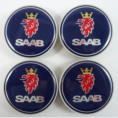 Tech of Sweden Saab02 Malli - 63mm Keskuspeitteet - 4-pack Tech of Sweden Saab02 Malli - 63mm Keskuspeitteet - 4-pack
