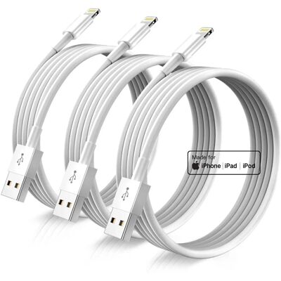 Apple Lightning USB-kaapeli - 2m - USB 2.0 - Valkoinen - Tech of Sweden Apple Lightning USB-kaapeli - 2m - USB 2.0 - Valkoinen - Tech of Sweden