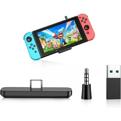 Tech Of Sweden Bluetooth Adapter - Yhteensopiva Nintendo Switch OLED Lite BT 5.0 Tech Of Sweden Bluetooth Adapter - Yhteensopiva Nintendo Switch OLED Lite BT 5.0