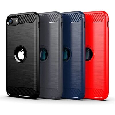 SKALO - iPhone SE (2020/2022) - Armor Carbon - TPU - Case SKALO - iPhone SE (2020/2022) - Armor Carbon - TPU - Case