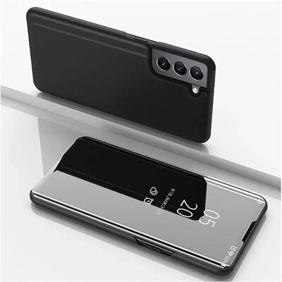 SKALO Samsung S22 Läpinäkyvä Lompakkokotelo - Musta SKALO Samsung S22 Läpinäkyvä Lompakkokotelo - Musta