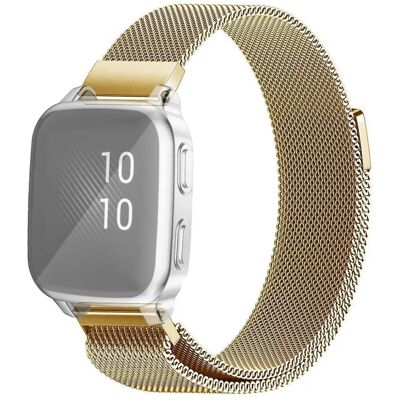 SKALO Milanese Loop Garmin Venu Sq/Sq Music - Kulta SKALO Milanese Loop Garmin Venu Sq/Sq Music - Kulta