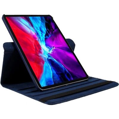 SKALO iPad Pro 12.9 360 Lychee Mørk Blå - Tablet etui SKALO iPad Pro 12.9 360 Lychee Mørk Blå - Tablet etui