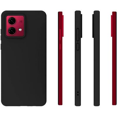 SKALO Motorola Moto G84 5G Matt Musta Ultra-Viin TPU-suoja - Puhelimen Kuori SKALO Motorola Moto G84 5G Matt Musta Ultra-Viin TPU-suoja - Puhelimen Kuori