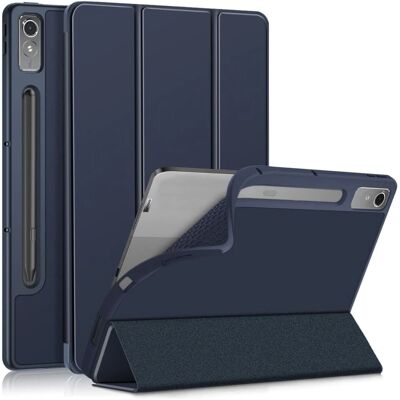 Lenovo P12 Taitettava suojakotelo - Tummansininen - Tablettikotelo Lenovo P12 Taitettava suojakotelo - Tummansininen - Tablettikotelo