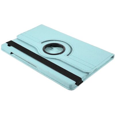 SKALO Samsung Tab A9+ 360 Litchi Cover - Turkis SKALO Samsung Tab A9+ 360 Litchi Cover - Turkis
