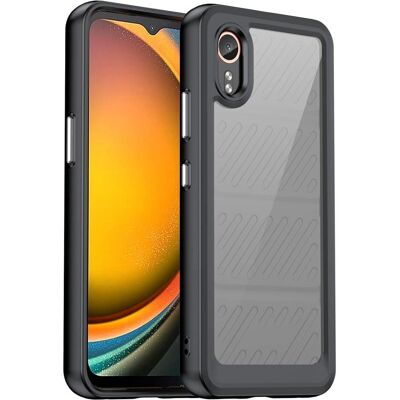 SKALO Samsung Xcover 7 Armor hybridmælkestøtte - Sort Black SKALO Samsung Xcover 7 Armor hybridmælkestøtte - Sort Black