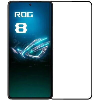 Asus ROG Phone 8 Pro 5G Fuld Cover Skærmbeskyttelse - Sort Asus ROG Phone 8 Pro 5G Fuld Cover Skærmbeskyttelse - Sort