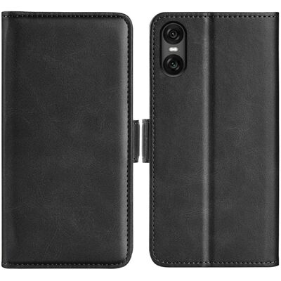 SKALO Sony Xperia 10 VI Premium Pungecover - Sort SKALO Sony Xperia 10 VI Premium Pungecover - Sort