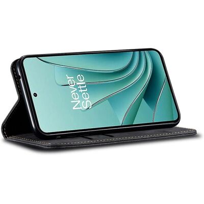 SKALO Jeans Pungetui til OnePlus Nord CE4 Lite 5G - Sort SKALO Jeans Pungetui til OnePlus Nord CE4 Lite 5G - Sort
