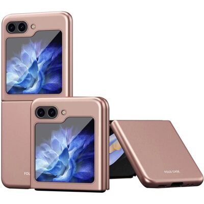 Samsung Z Flip6 SKALO Erittäin ohut Skin-touch taitettava suojakotelo - Roosa kulta Samsung Z Flip6 SKALO Erittäin ohut Skin-touch taitettava suojakotelo - Roosa kulta