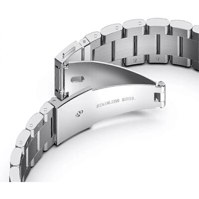 SKALO Link-ranneke OnePlus Watch 2/2R - Hopeanvärinen SKALO Link-ranneke OnePlus Watch 2/2R - Hopeanvärinen