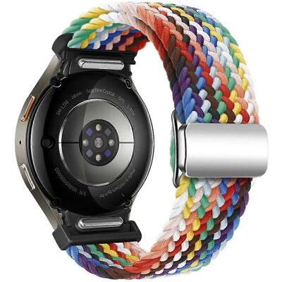 Flettet stofarmbånd Samsung Watch 7 - Tilbehør til smartwatch Flettet stofarmbånd Samsung Watch 7 - Tilbehør til smartwatch