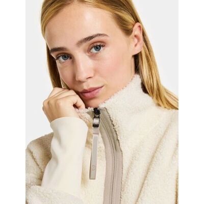 Veste en fleece Didriksons Sally - Chaude, White Foam - Publicité Veste en fleece Didriksons Sally - Chaude, White Foam - Publicité