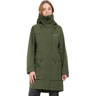 Didriksons Ilma Vert Foncé Parka Imperméable - Femme - Publicité Didriksons Ilma Vert Foncé Parka Imperméable - Femme - Publicité