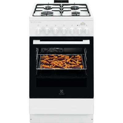 Electrolux LKK560011W Gáztűzhely és Elektromos Sütő - SteamBake, AirFry, 58L Electrolux LKK560011W Gáztűzhely és Elektromos Sütő - SteamBake, AirFry, 58L