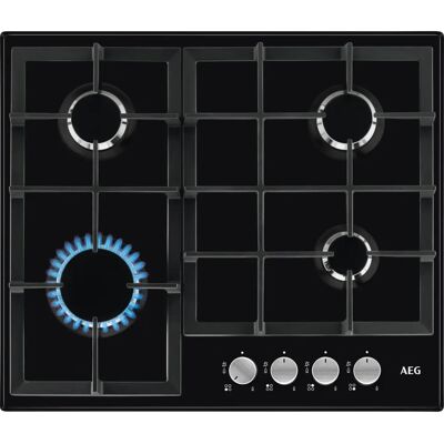 AEG HGX64200SB 60cm Gas Hob - Black - Hob AEG HGX64200SB 60cm Gas Hob - Black - Hob