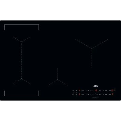 AEG IKX84443CB 78cm Series 6000 Frameless 4 Zone Hob - BLACK AEG IKX84443CB 78cm Series 6000 Frameless 4 Zone Hob - BLACK