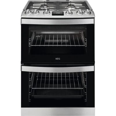 AEG CGB6131ACM Gas Cooker Double Oven - Stainless Steel AEG CGB6131ACM Gas Cooker Double Oven - Stainless Steel