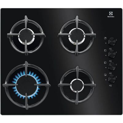 Electrolux Serie 600 KGG6407K Plaque de cuisson gaz - 4 zones Electrolux Serie 600 KGG6407K Plaque de cuisson gaz - 4 zones