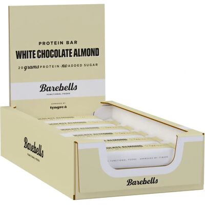 Barebells Proteiinipatukka - Valkoinen Suklaa Manteli - 12 kpl Barebells Proteiinipatukka - Valkoinen Suklaa Manteli - 12 kpl