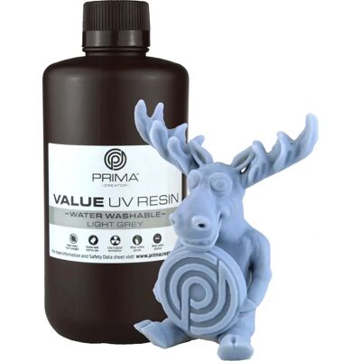Materiale di stampa 3D Light Grey di PrimaCreator - Resina UV/DLP Materiale di stampa 3D Light Grey di PrimaCreator - Resina UV/DLP