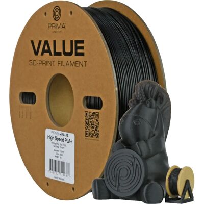Prima Marke Modell - Hochgeschwindigkeits PLA+ 3D Filament - Schwarz Prima Marke Modell - Hochgeschwindigkeits PLA+ 3D Filament - Schwarz