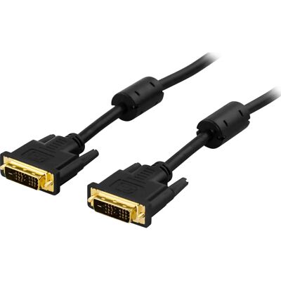 Deltaco DVI Kabel - 2m - Single Link - Sort Deltaco DVI Kabel - 2m - Single Link - Sort
