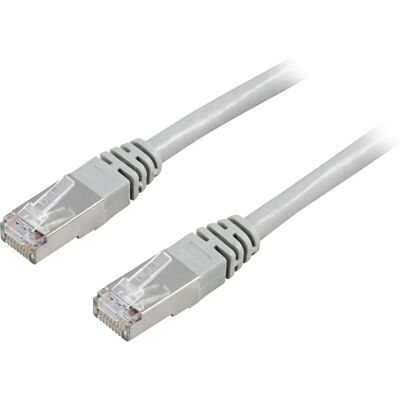 Deltaco 0,5m Cat 5e Verkkokäytävä F/UTP - Harmaa Deltaco 0,5m Cat 5e Verkkokäytävä F/UTP - Harmaa