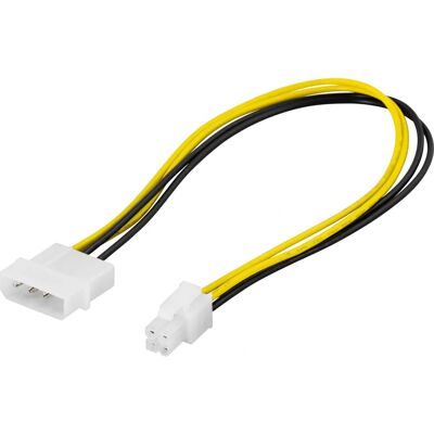 Deltaco SSI-40 Virtajohto - 4-pinnistä ATX12V (P4) - 30cm Deltaco SSI-40 Virtajohto - 4-pinnistä ATX12V (P4) - 30cm