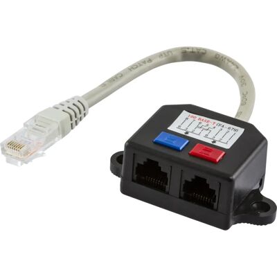 Deltaco 679-U Y-jakaja Ethernet-kaapeli Deltaco 679-U Y-jakaja Ethernet-kaapeli