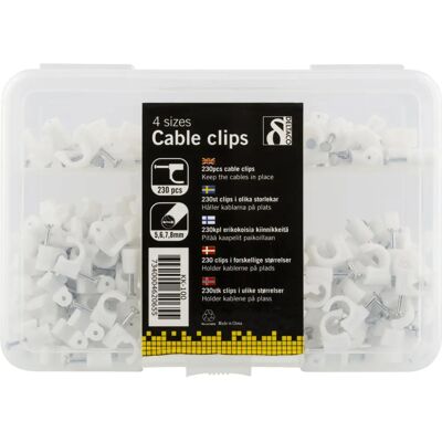 Deltaco Collier de câbles KK-100 - Blanc - 230 pcs - Publicité Deltaco Collier de câbles KK-100 - Blanc - 230 pcs - Publicité
