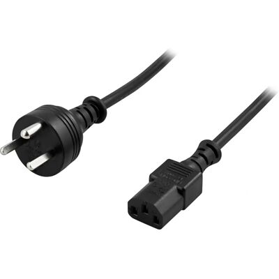 Deltaco DEL-109DK Virtajohtok - 2m, Tyyppi K, IEC C13 Deltaco DEL-109DK Virtajohtok - 2m, Tyyppi K, IEC C13