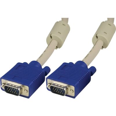 Deltaco RGB VGA-kaapeli 10m - VGA (D-Sub) Gray Deltaco RGB VGA-kaapeli 10m - VGA (D-Sub) Gray