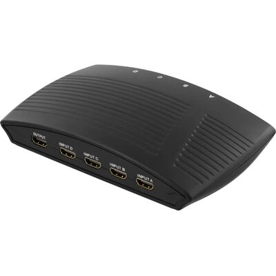 Deltaco HDMI-206 Videoschalter - Manuell, 4 Eingänge, 1080p Deltaco HDMI-206 Videoschalter - Manuell, 4 Eingänge, 1080p