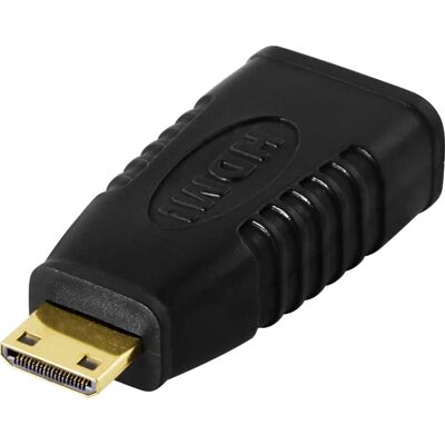 Deltaco HDMI Adapteri - Mini Uros - Naaras - Musta - Kaapeliadapteri Deltaco HDMI Adapteri - Mini Uros - Naaras - Musta - Kaapeliadapteri
