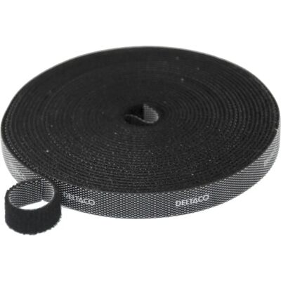 Deltaco Schwarzes Kabelbinder - Wiederverwendbar & Flexibel Deltaco Schwarzes Kabelbinder - Wiederverwendbar & Flexibel