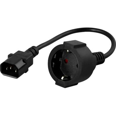 Marke Modell - IEC C14 zu Schuko Konverter Marke Modell - IEC C14 zu Schuko Konverter