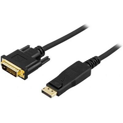 Deltaco DisplayPort to DVI-D Single Link - 3m Deltaco DisplayPort to DVI-D Single Link - 3m