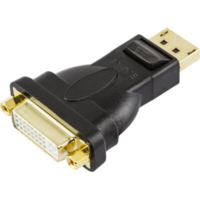 Deltaco Displayport till Dvi-D Adapter - Svart - Kabeladapter Deltaco Displayport till Dvi-D Adapter - Svart - Kabeladapter