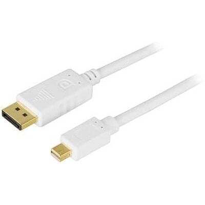 Deltaco DP-1110 DisplayPort-kaapeli - 1m - Valkoinen Deltaco DP-1110 DisplayPort-kaapeli - 1m - Valkoinen