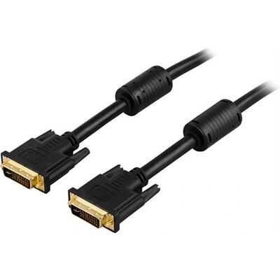 Deltaco DVI-I Kabel - 2m - Svart - Videokabel Deltaco DVI-I Kabel - 2m - Svart - Videokabel